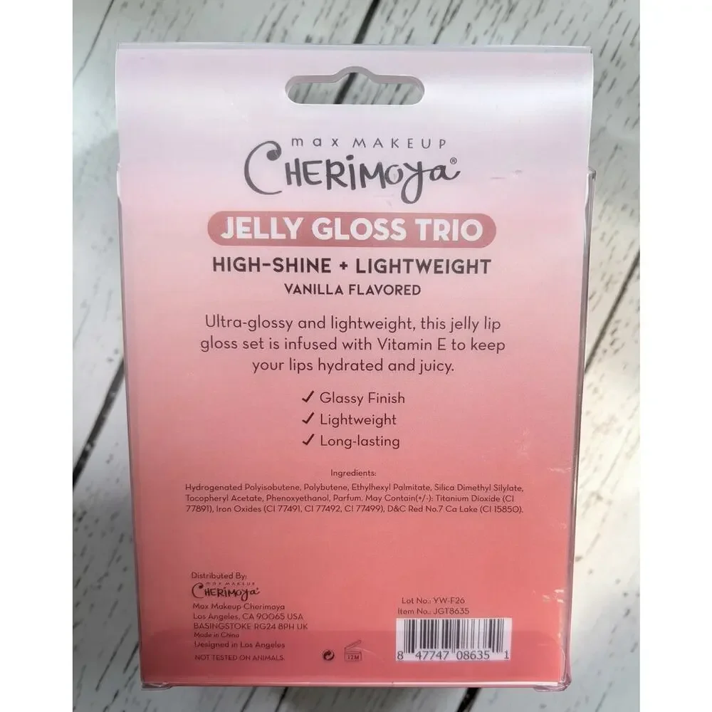 Cherimoya Jelly Gloss Trio Lip Gloss Paradise Always Sunny Do Not Disturb New